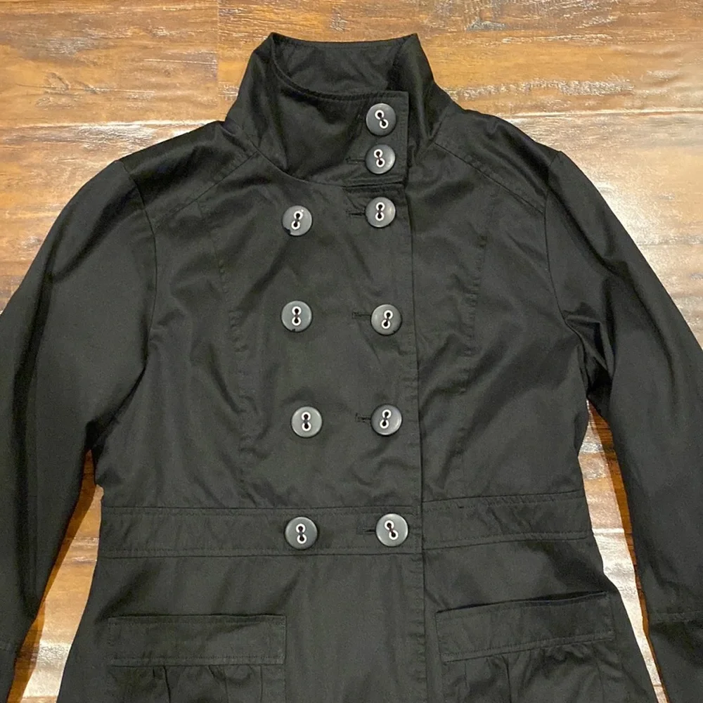 Ambition Black Double Breasted Light Weight Jacket Blazer Size Medium - Picture 2 of 13